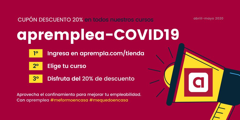 Cupón descuento apremplea por COVID-19